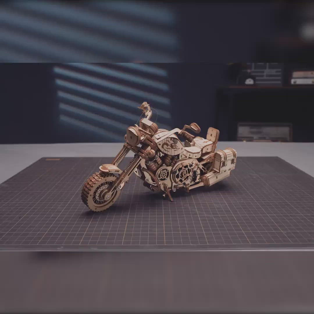 Canada Robotime ROKR Cruiser Motorcycle DIY Puzzle Kit LK504
