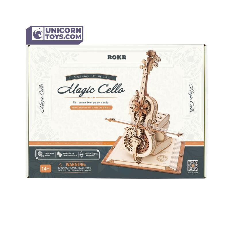 Canada Robotime ROKR Magic Cello DIY Mechanical Music Box AMK63