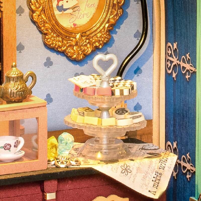 Alice's Tea Store | Robotime DG156 DIY Dollhouse Miniatures Kit