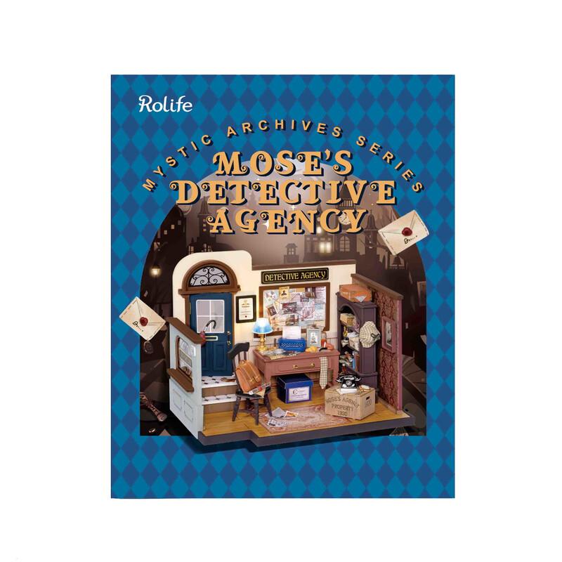 Mose's Detective Agency | Robotime DG157 DIY Dollhouse Miniatures Kit