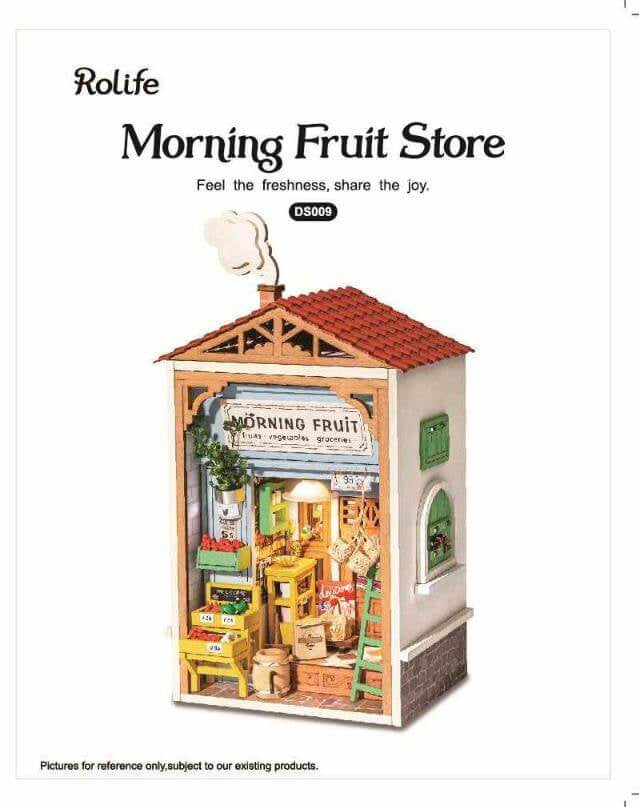 RDS009 - Morning Fruit Store | Robotime Rolife Mini Town Miniature Dollhouse Manual