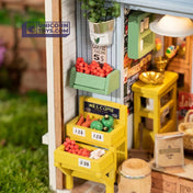 Morning Fruit Store | Robotime Rolife Mini Town DS009 DIY Dollhouse Miniatures Kit