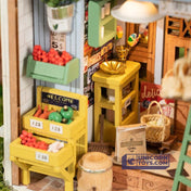 Morning Fruit Store | Robotime Rolife Mini Town DS009 DIY Dollhouse Miniatures Kit