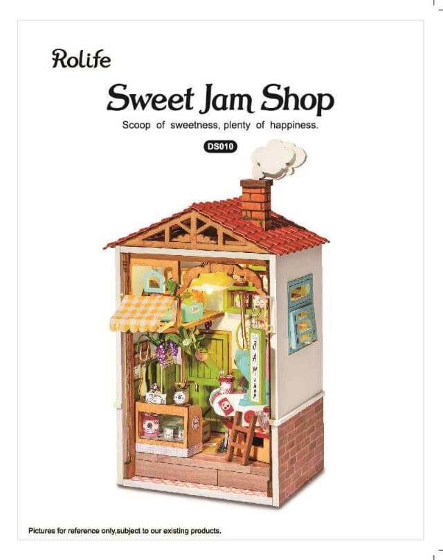 RDS010 - Sweet Jam Shop | Robotime Rolife Mini Town Miniature Dollhouse Manual
