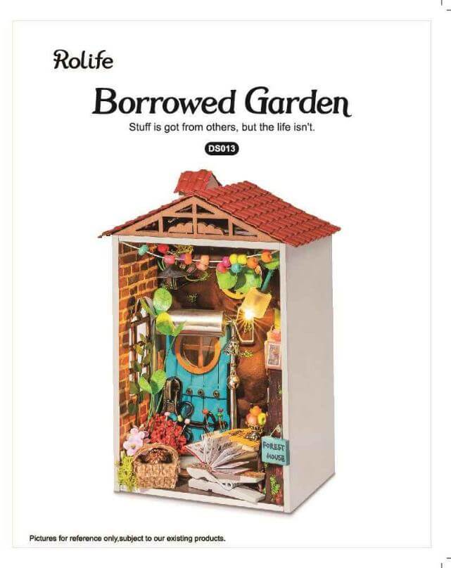 RDS013 - Borrowed Garden | Robotime Rolife Mini Town Miniature Dollhouse Manual