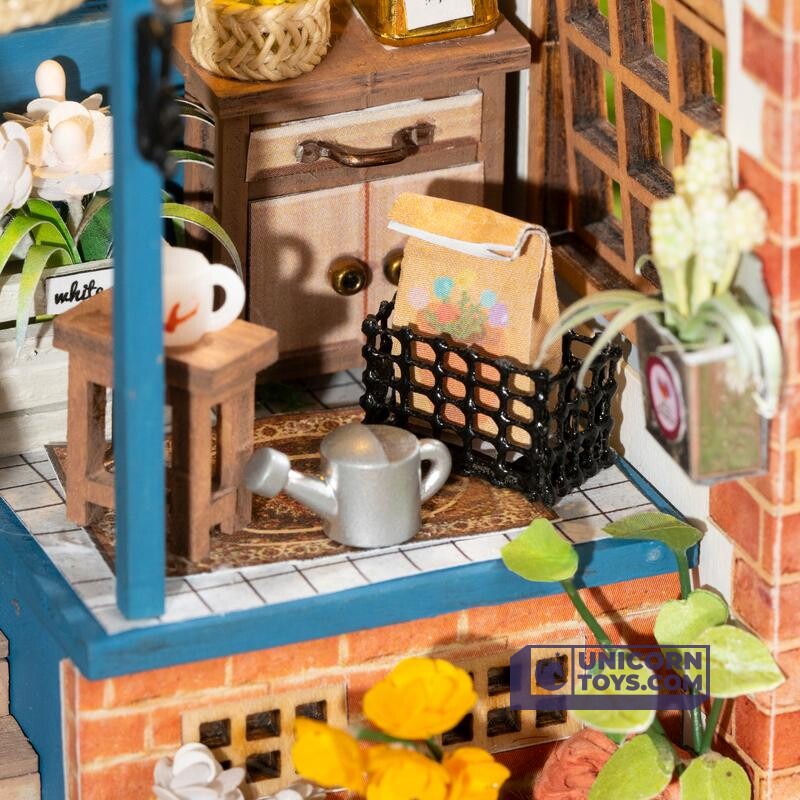 Borrowed Garden | Robotime Rolife Mini Town DS013 DIY Dollhouse Miniatures Kit