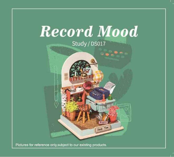 RDS017 - Record Mood | Robotime DIY Tiny Miniature Dollhouse Manual