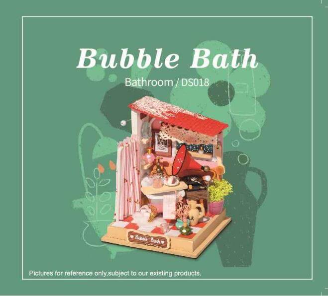 RDS018 - Bubble Bath | Robotime DIY Tiny Miniature Dollhouse Manual