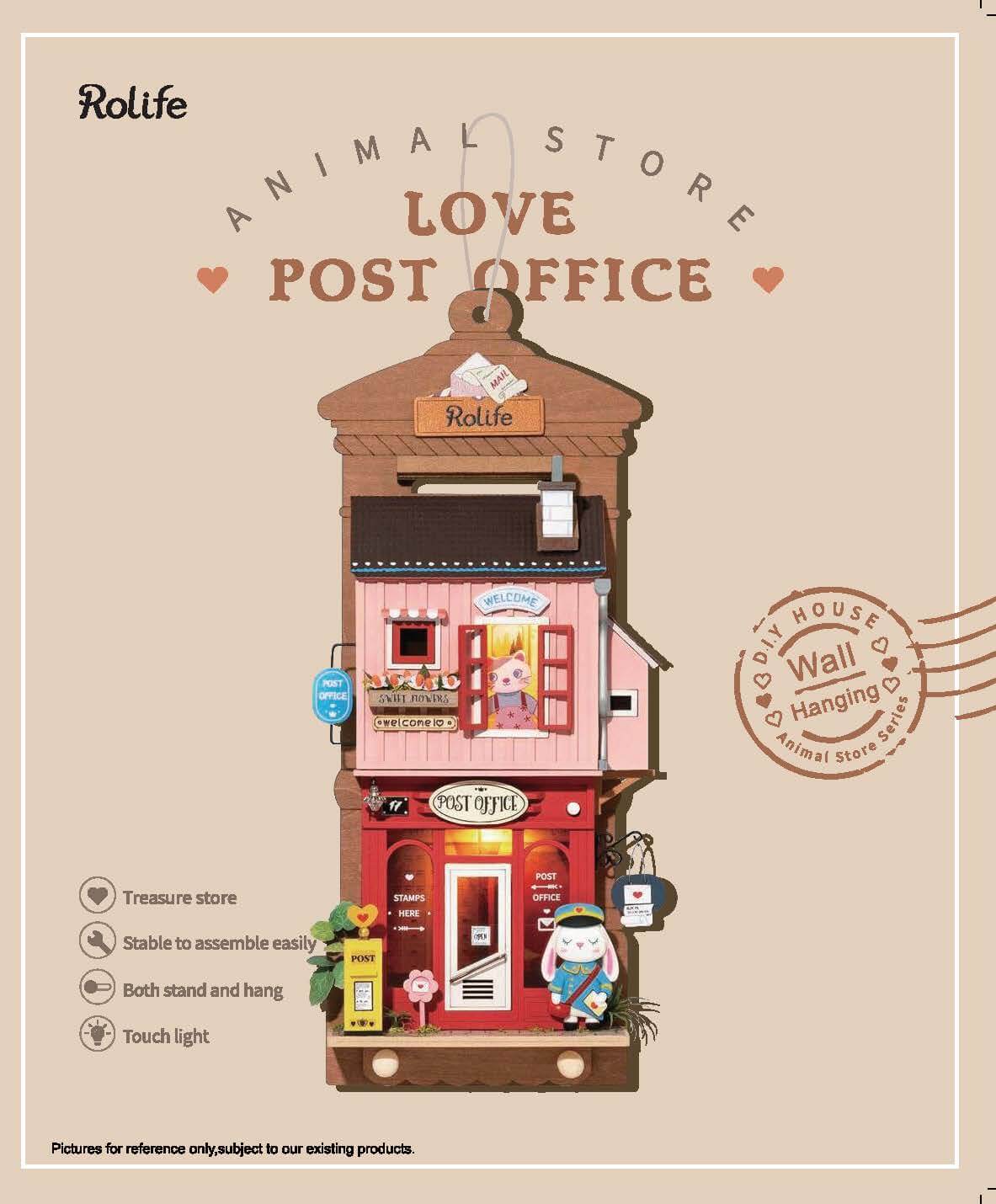 RDS021 - Love Post Office | Robotime Rolife Wall Hanging DIY Miniatures Kit Manual