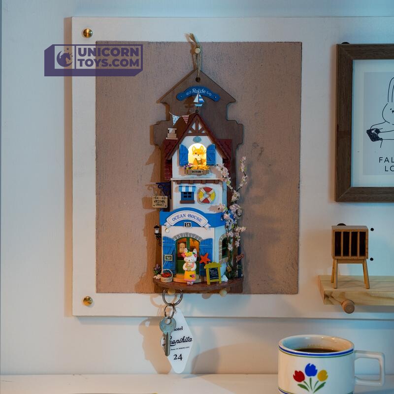 Island Dream Villa | Robotime Rolife DS022 Wall Hanging DIY Miniatures Kit