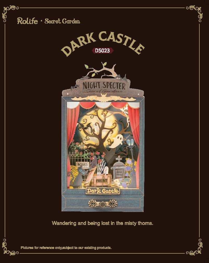 RDS023 - Dark Castle | Robotime Rolife Box Theater Miniatures Kit Manual