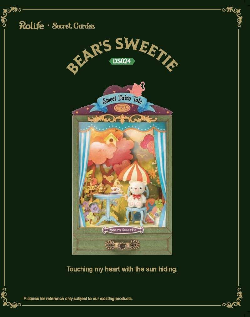RDS024 - Bear's Sweetie | Robotime Rolife Box Theater Miniatures Kit Manual