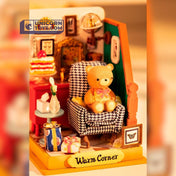 Holiday Living Room | Robotime Rolife Tiny DS028 DIY Dollhouse Miniatures Kit