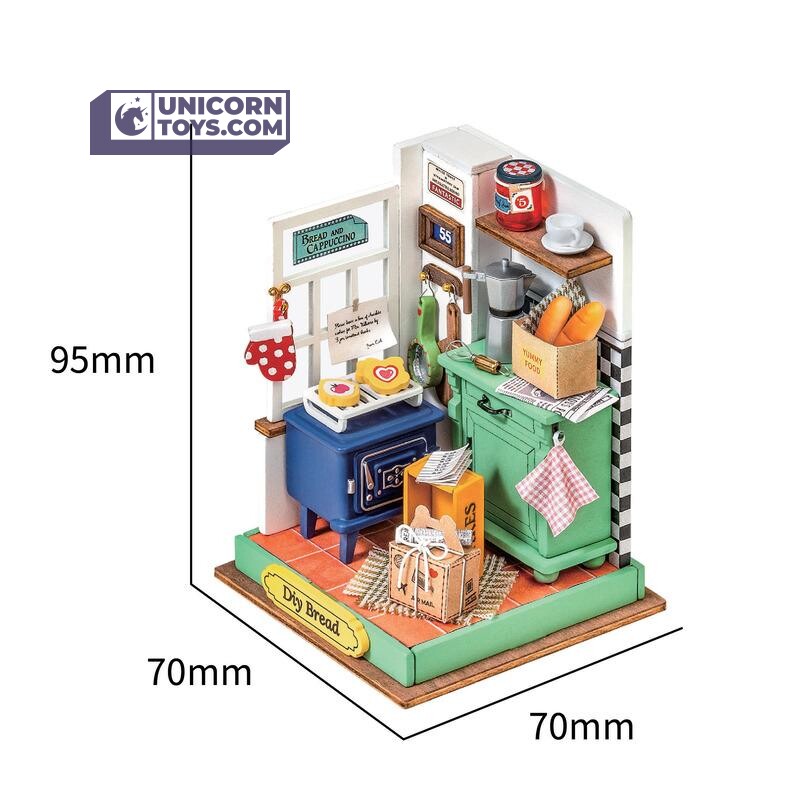 Afternoon Baking Time | Robotime Rolife Tiny DS029 DIY Dollhouse Miniatures Kit