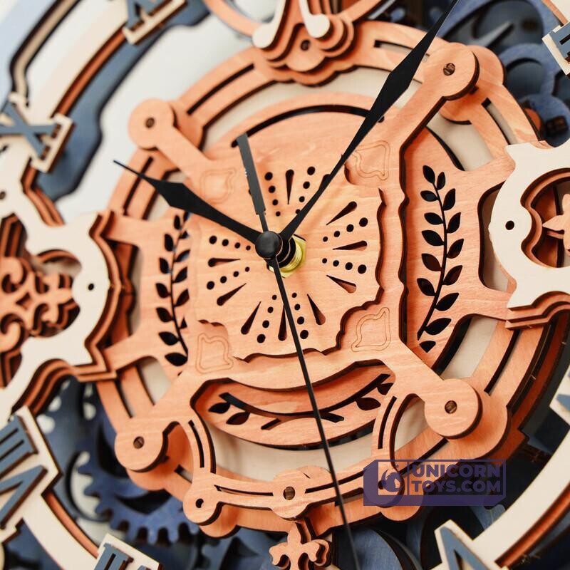 Romantic Notes Wall Clock | Robotime ROKR LC701 Time Art Mechanical Puzzle Kit