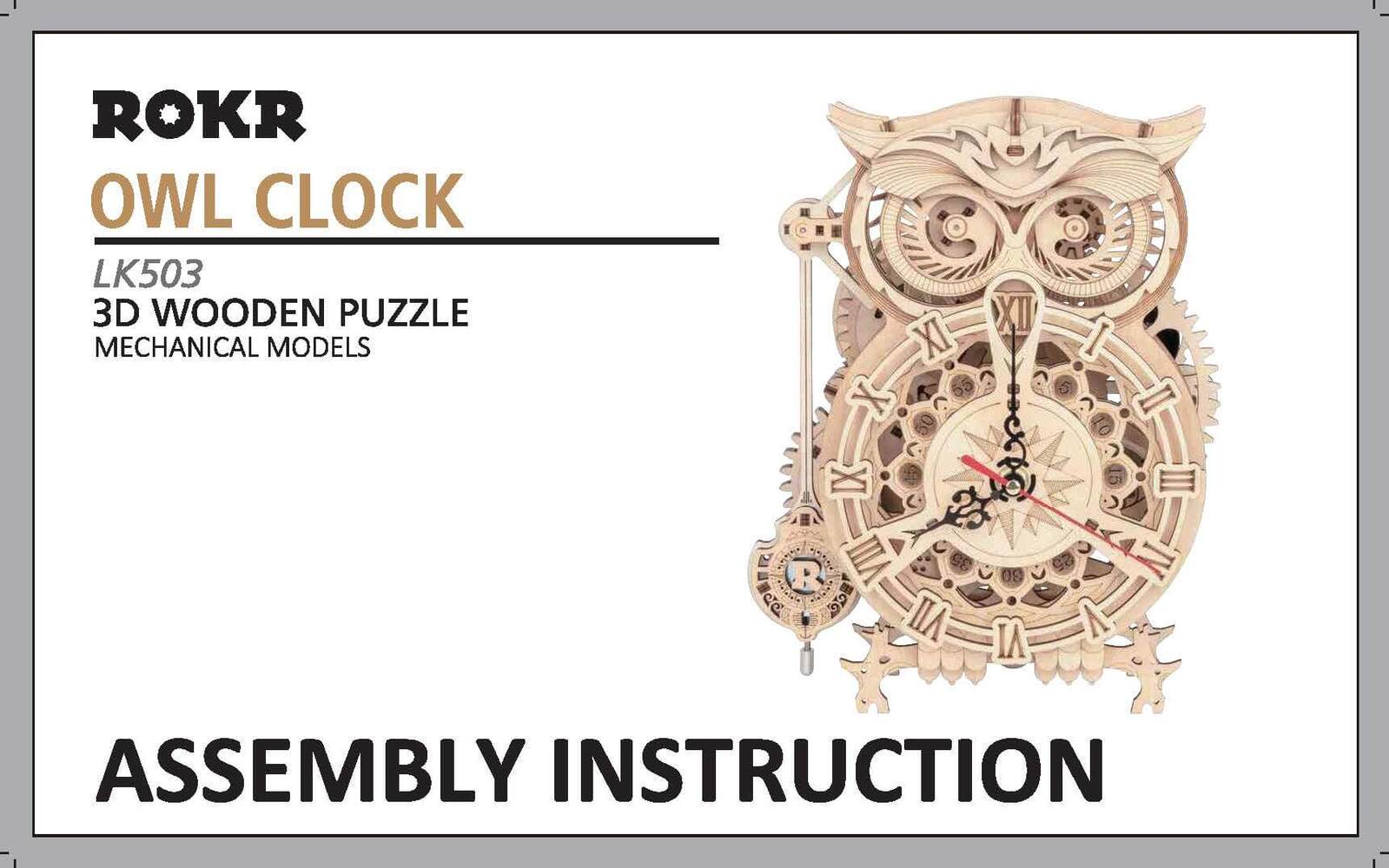 RLK503 - Owl Clock Manual