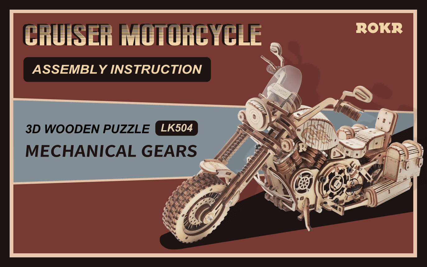 RLK504 - Cruiser Motorcycle Robotime ROKR Manual