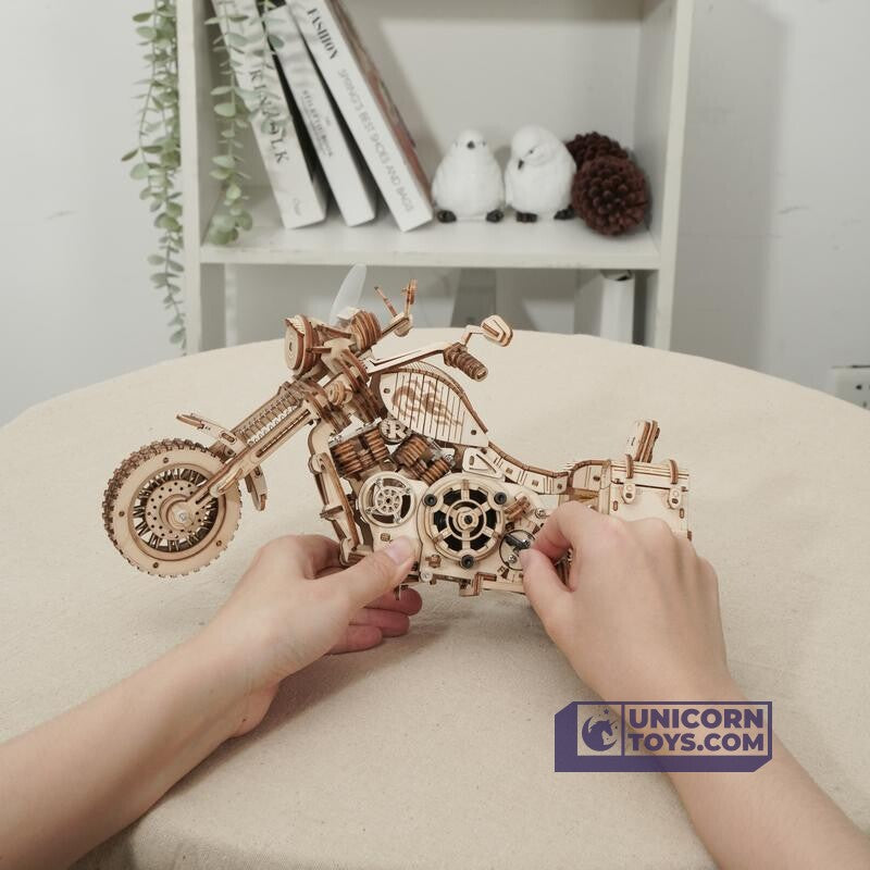 ROBOTIME LK504 Moto Puzzle 3D Modelli In Legno Kit Da Costruire Per Adulti  Bici