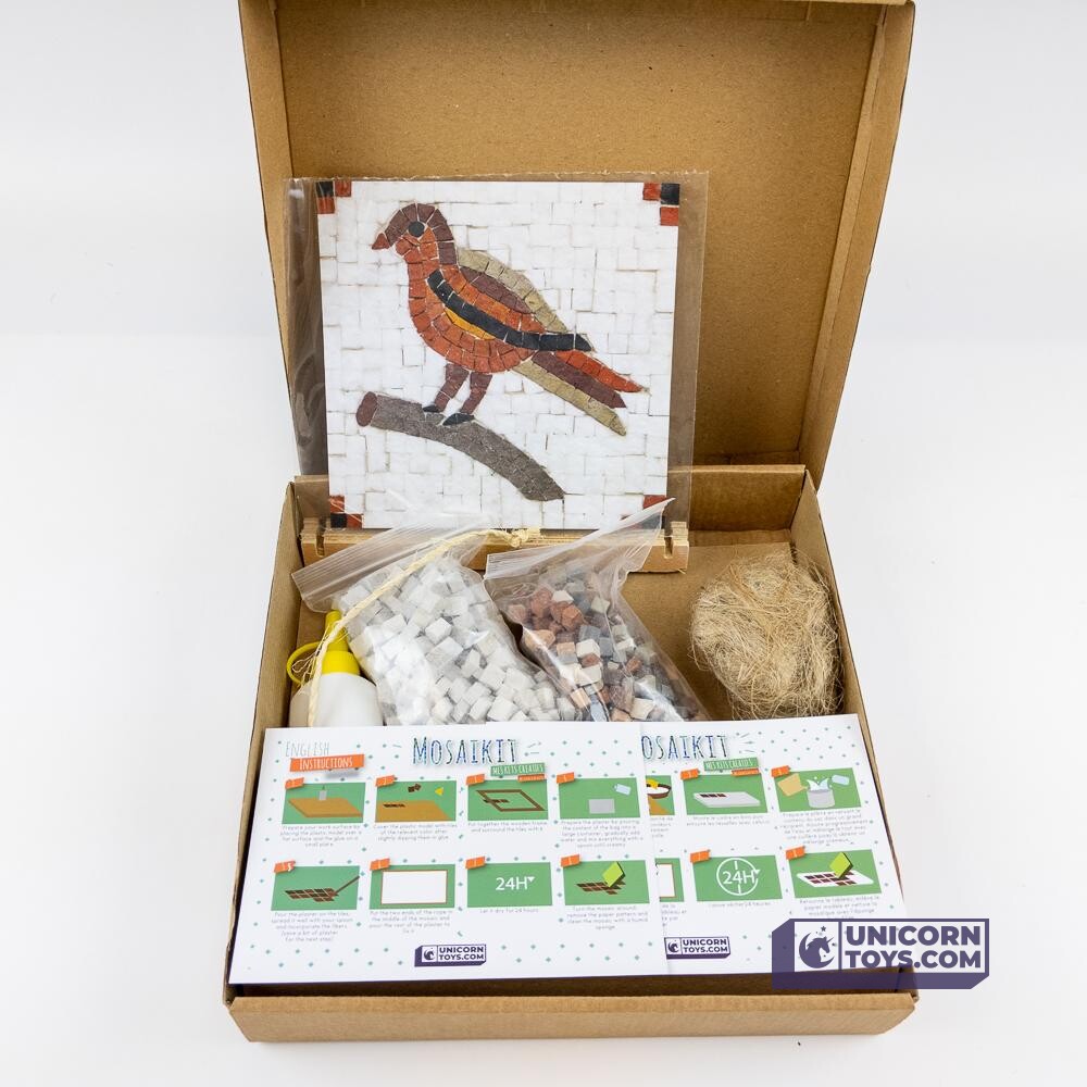 Bird (L) Mosaic Kit | Natural Stone Mosaic Art DIY Kit