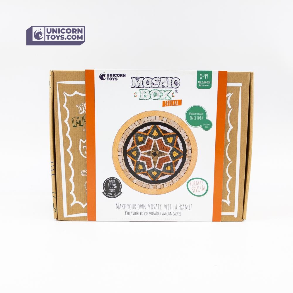 Mandala Medallion 3 Mosaic Box | Natural Stone Mosaic Art DIY Kit