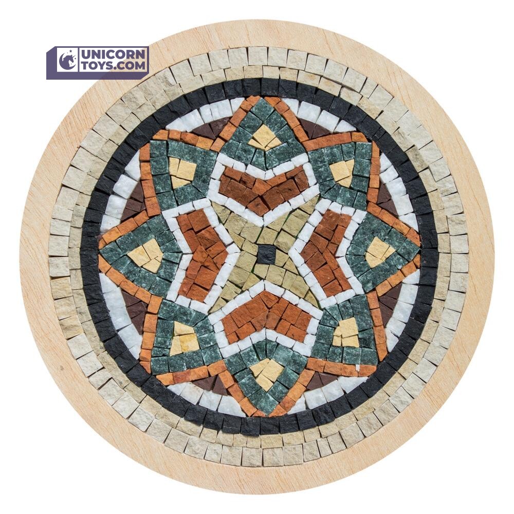 Mandala Medallion 3 Mosaic Box | Natural Stone Mosaic Art DIY Kit