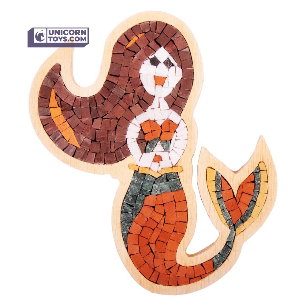 Mermaid Mosaic Box | Natural Stone Mosaic Art DIY Kit – Unicorn ...