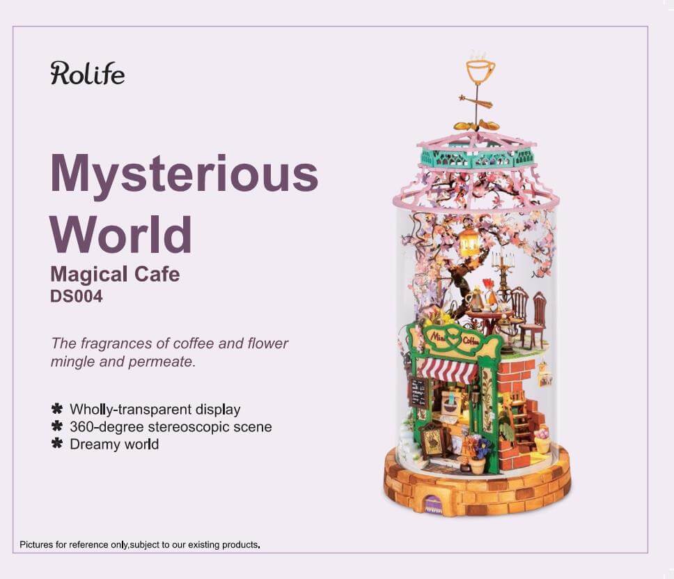 RDS004 - Magical Cafe | Robotime DIY 1:24 Glass Miniature Dollhouse Manual