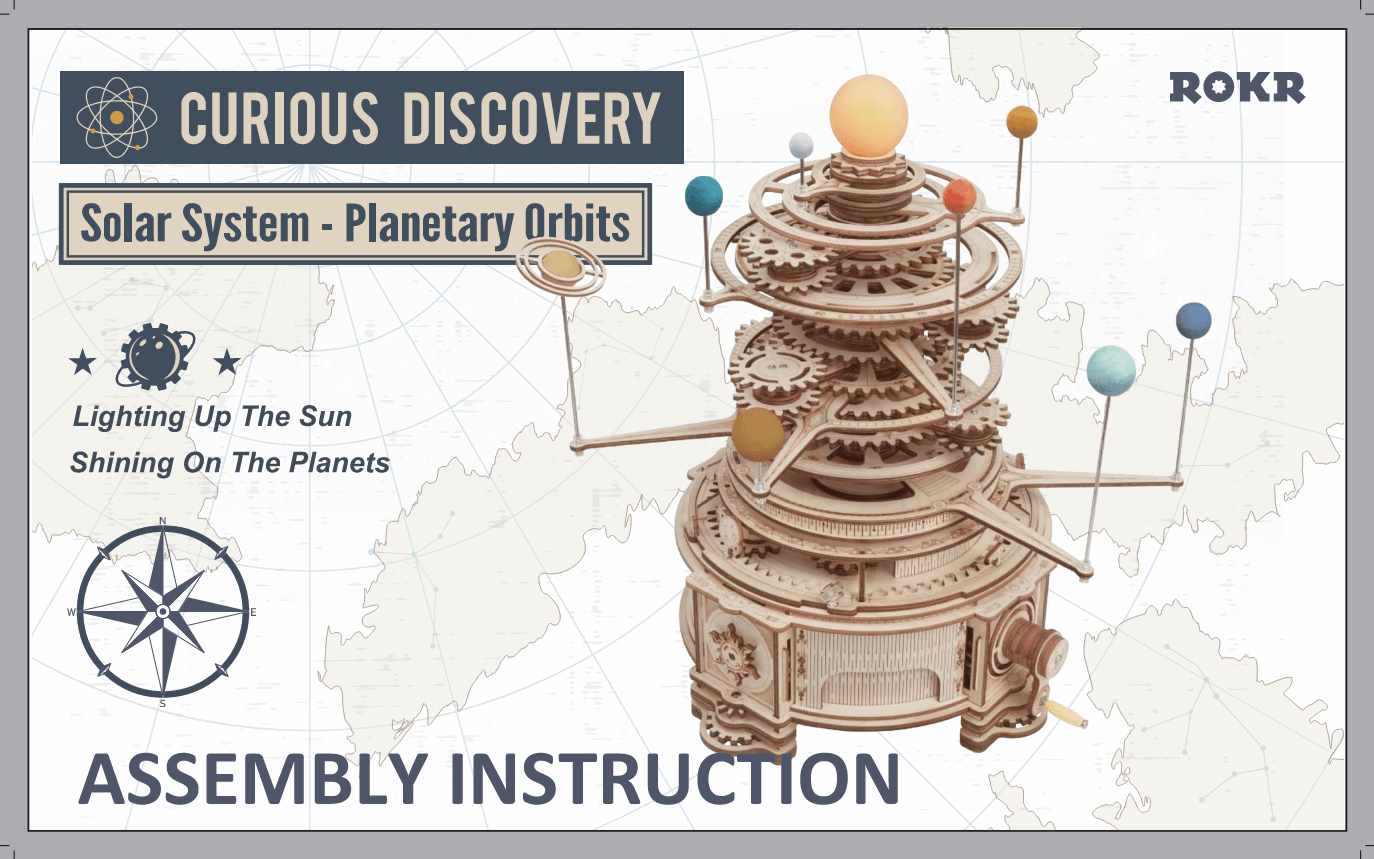 RST001 - Mechanical Orrery | Robotime ROKR Curious Discovery Manual