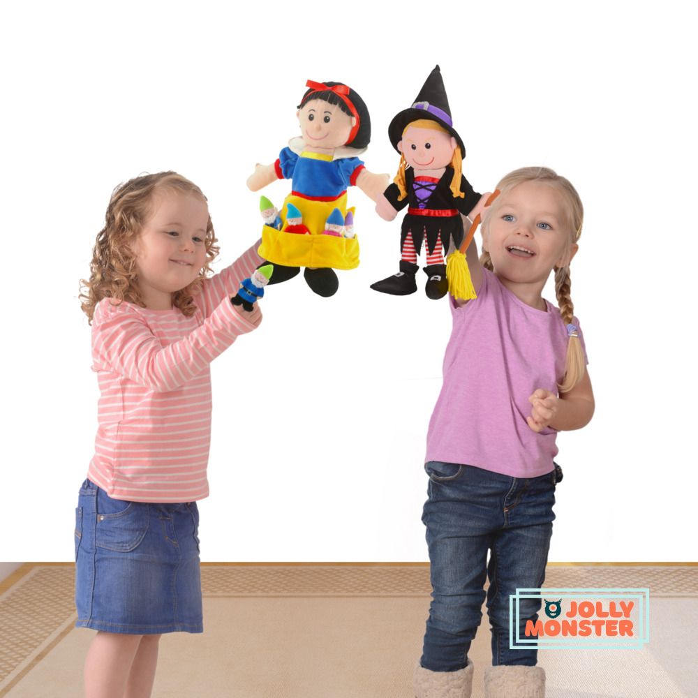 Snow White & Seven Dwarfs Hand & Finger Puppet Set
