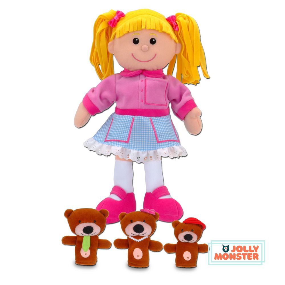 Goldilocks and the Three Bears Hand & Finger Puppet Set