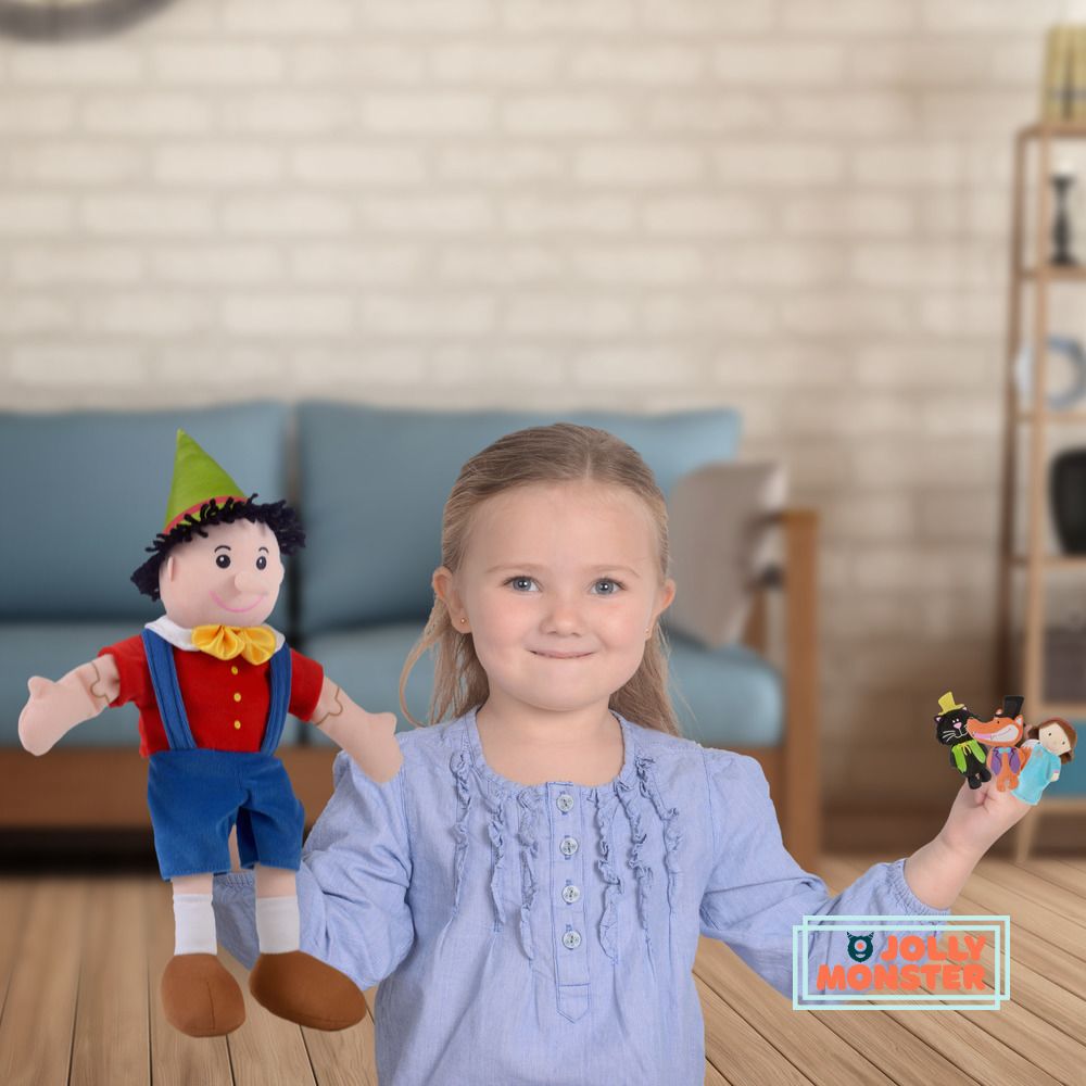 Pinocchio Hand & Finger Puppet Set