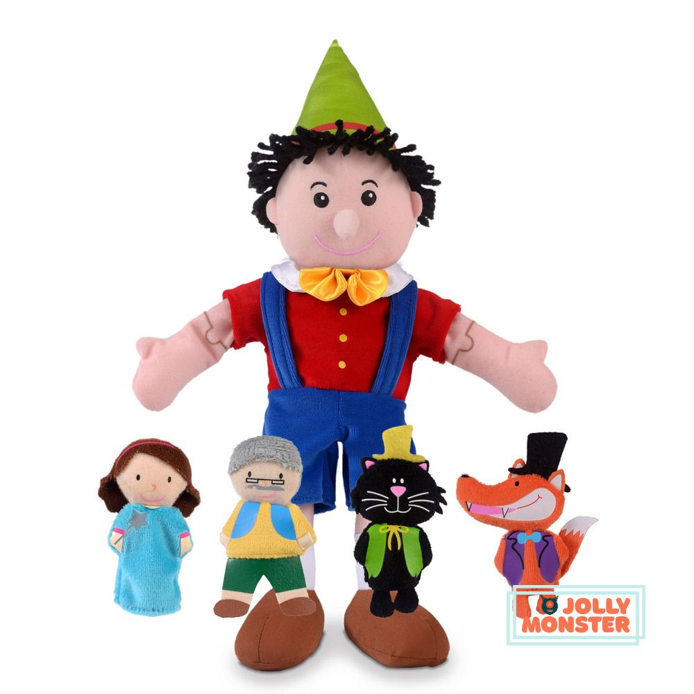 Pinocchio Hand & Finger Puppet Set