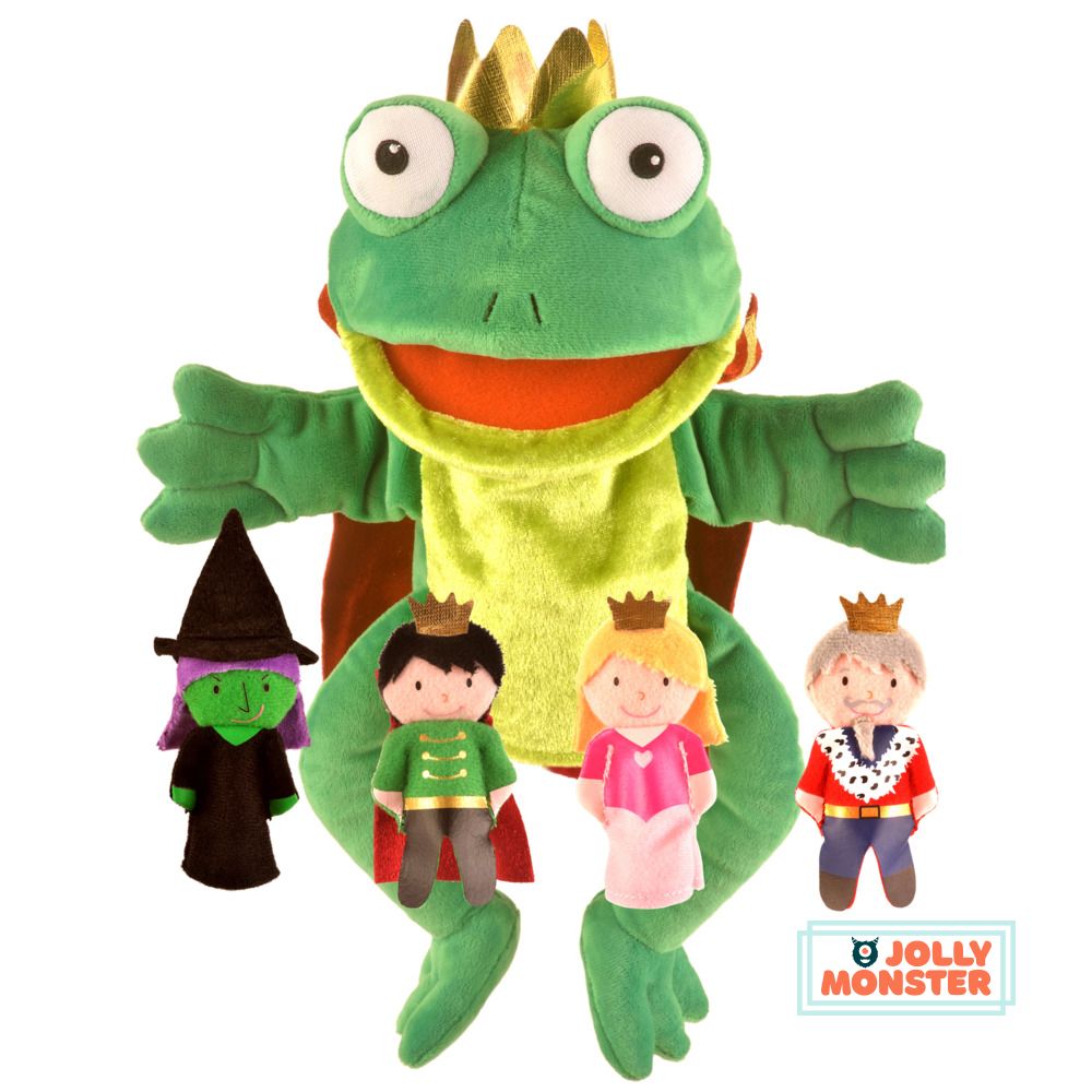 Frog Prince Hand & Finger Puppet Set