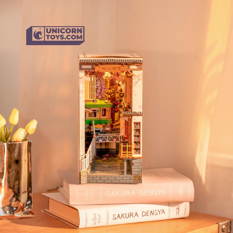 Canada Rolife Sakura Tram Book Nook TGB01 DIY Miniatures Kit