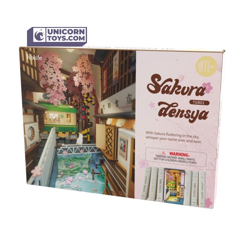 Sakura Tram | Robotime Rolife TGB01 DIY Miniature Book Nook Kit