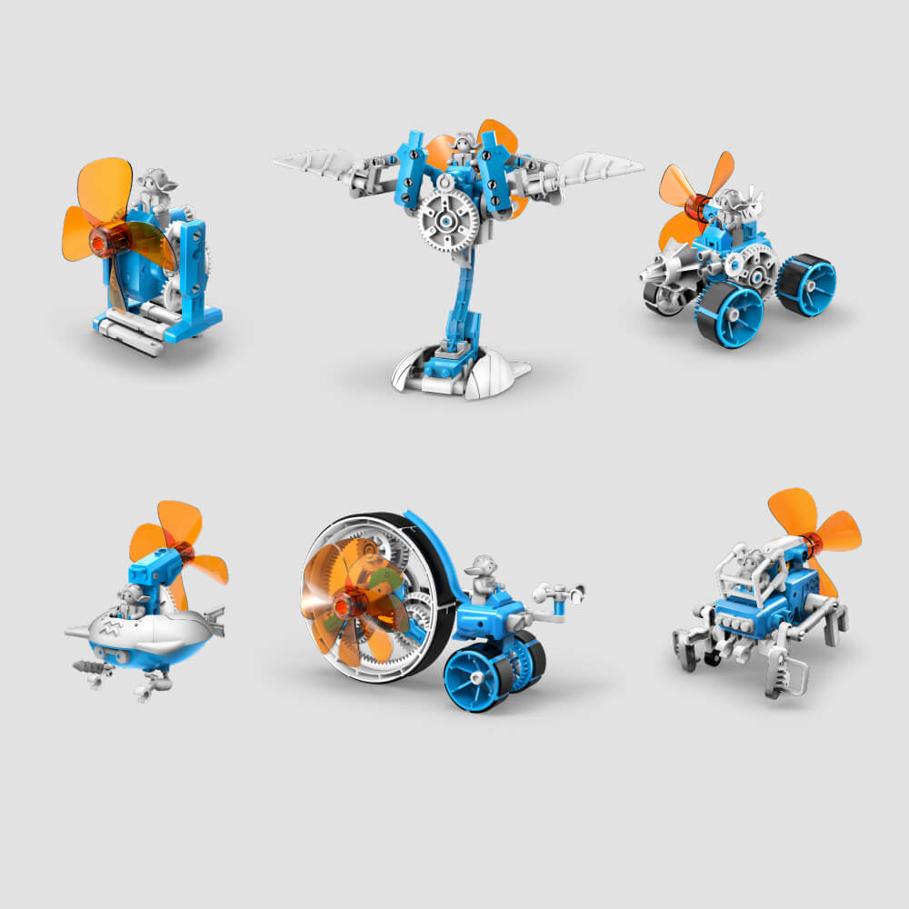 CIC Kits Windbots 6 in 1 Wind-powered Science Kit STEM Toy 10 ...