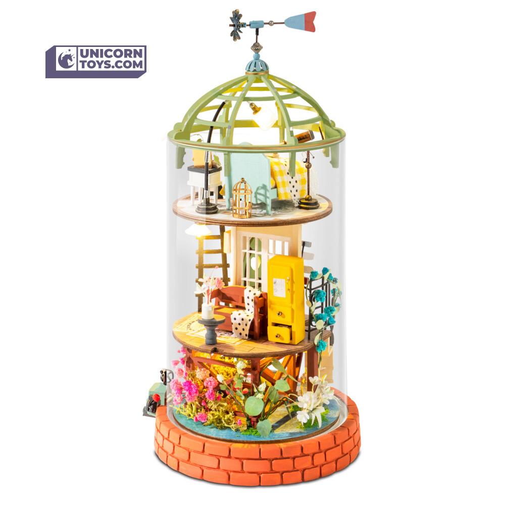 Domed Loft | Robotime Glass Miniature Dollhouse Kit DS001