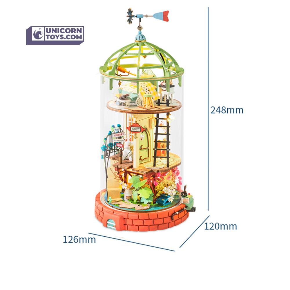 Domed Loft | Robotime Glass Miniature Dollhouse Kit DS001