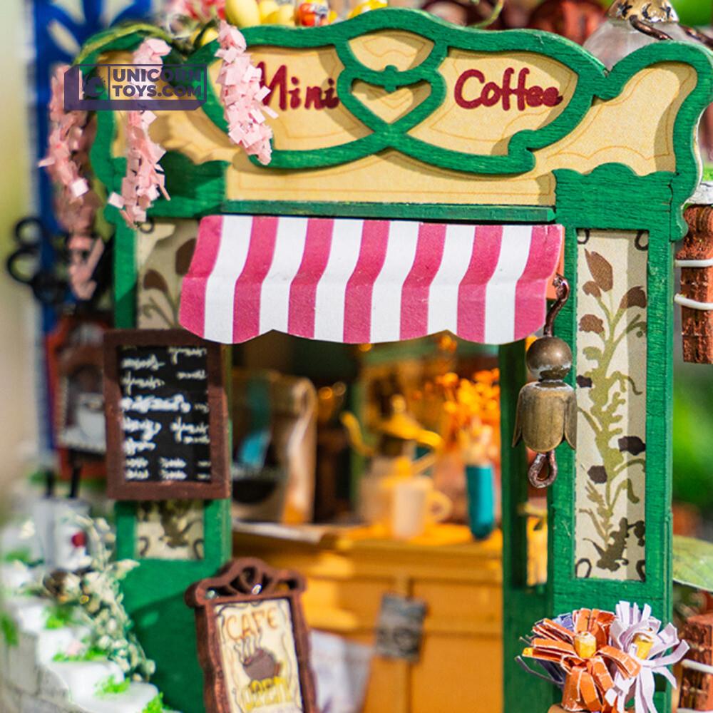 Magical Cafe | Robotime Glass Miniature Dollhouse Kit DS004