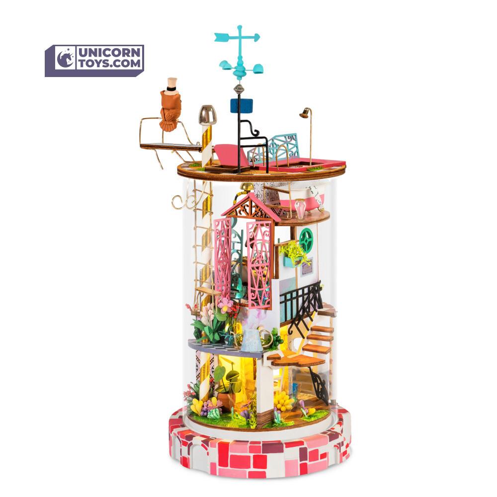 Bloomy House | Robotime Glass Miniature Dollhouse Kit DS002