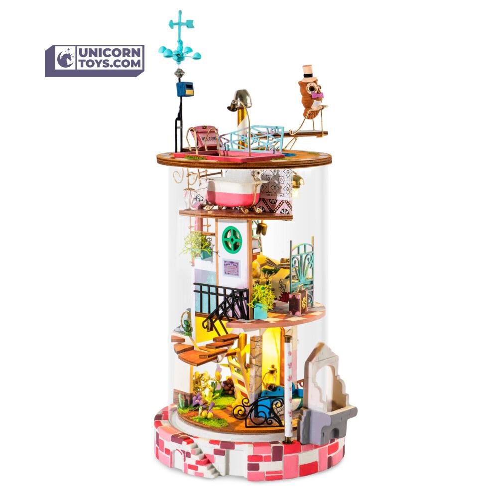 Bloomy House | Robotime Glass Miniature Dollhouse Kit DS002
