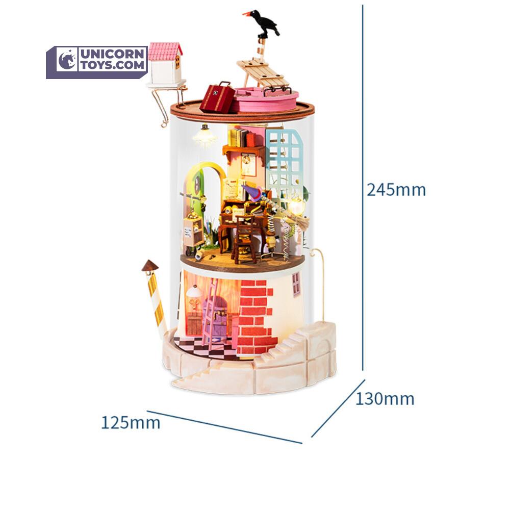 Secluded Neighbour | Robotime Glass Miniature Dollhouse Kit DS003