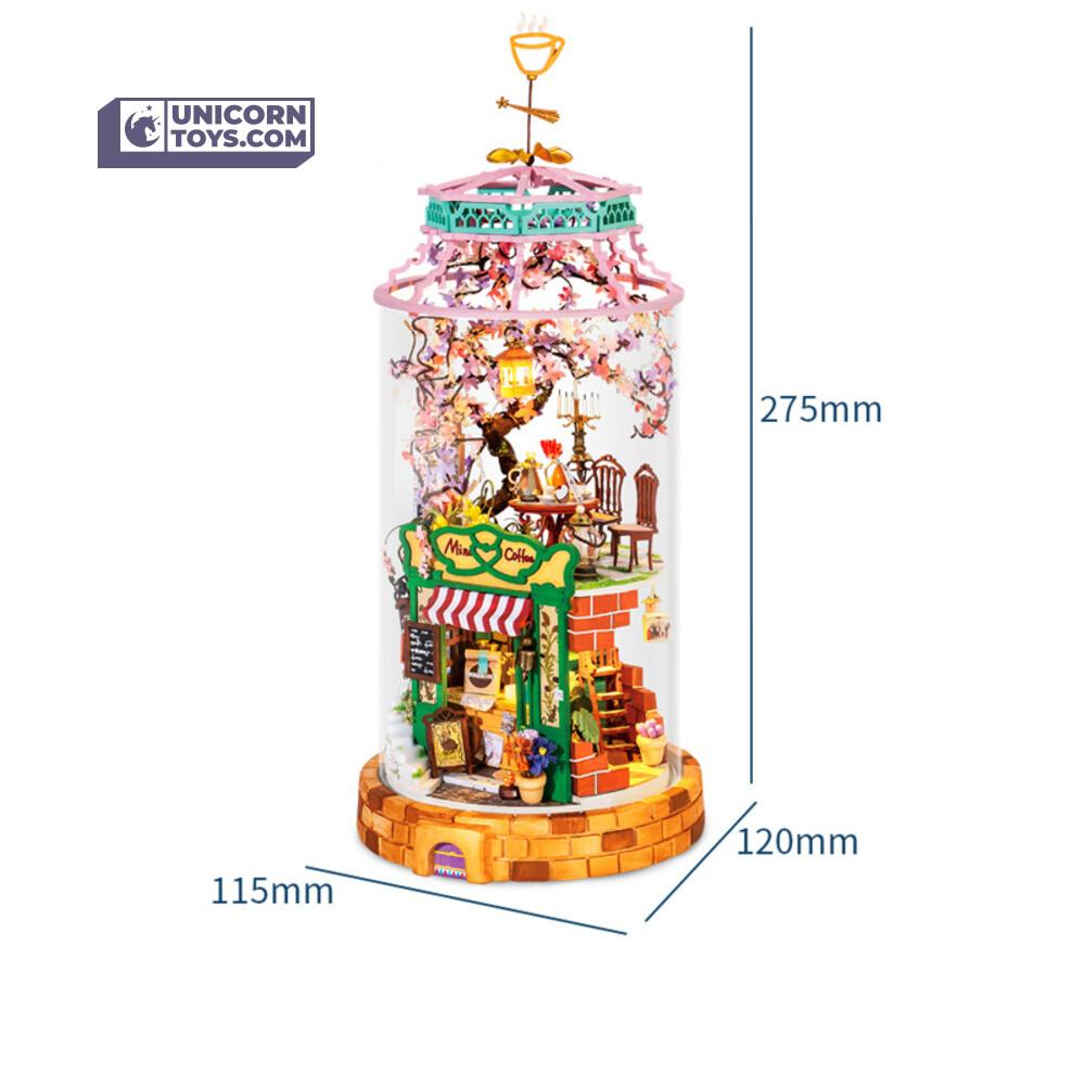 Magical Cafe | Robotime Glass Miniature Dollhouse Kit DS004