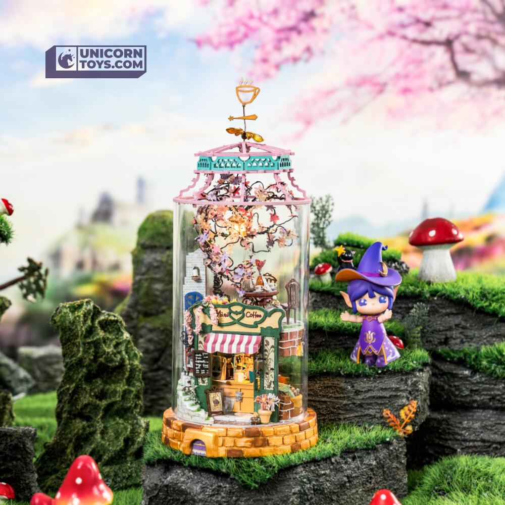 Magical Cafe | Robotime Glass Miniature Dollhouse Kit DS004