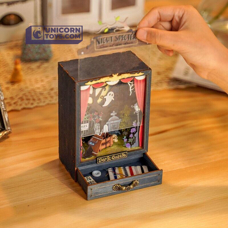 Dark Castle | Robotime Rolife Box Theater DS023 DIY Dollhouse Miniatures Kit