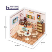 Daily Inspiration Cafe | Rolife Super Creator DW001 DIY Stackable Dollhouse Miniatures Kit