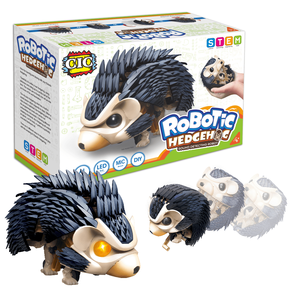unicorntoys cic kits sound detecting hedgehog robot educational engineering stem toys for kids CIC21-896