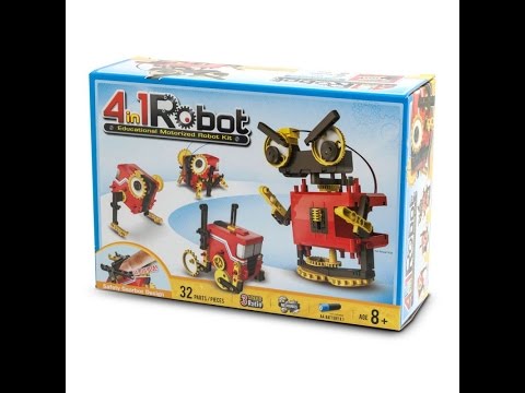4 in 1 Educational Motorized Robot Kit Age 8+