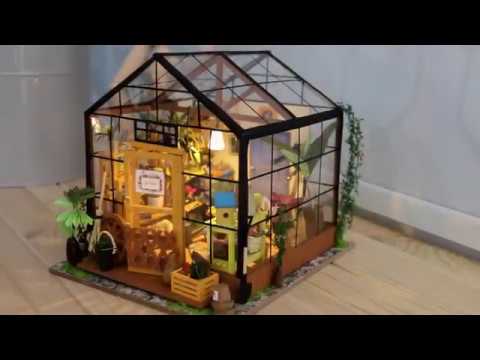 Cathy's Flower House | Robotime DG104 DIY Dollhouse Miniature Kit