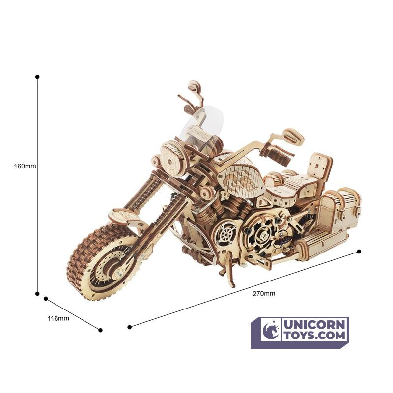 Cruiser Motorcycle | Robotime ROKR LK504 Mechanical Gears Puzzle Kit